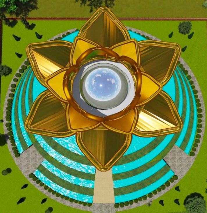 Buddhist Resource Center, interior design render by Nikita Raj, image 3