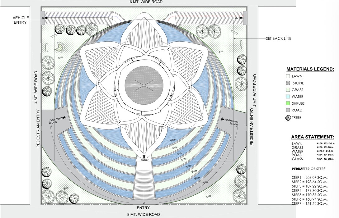 Buddhist Resource Center floor plan by Nikita Raj