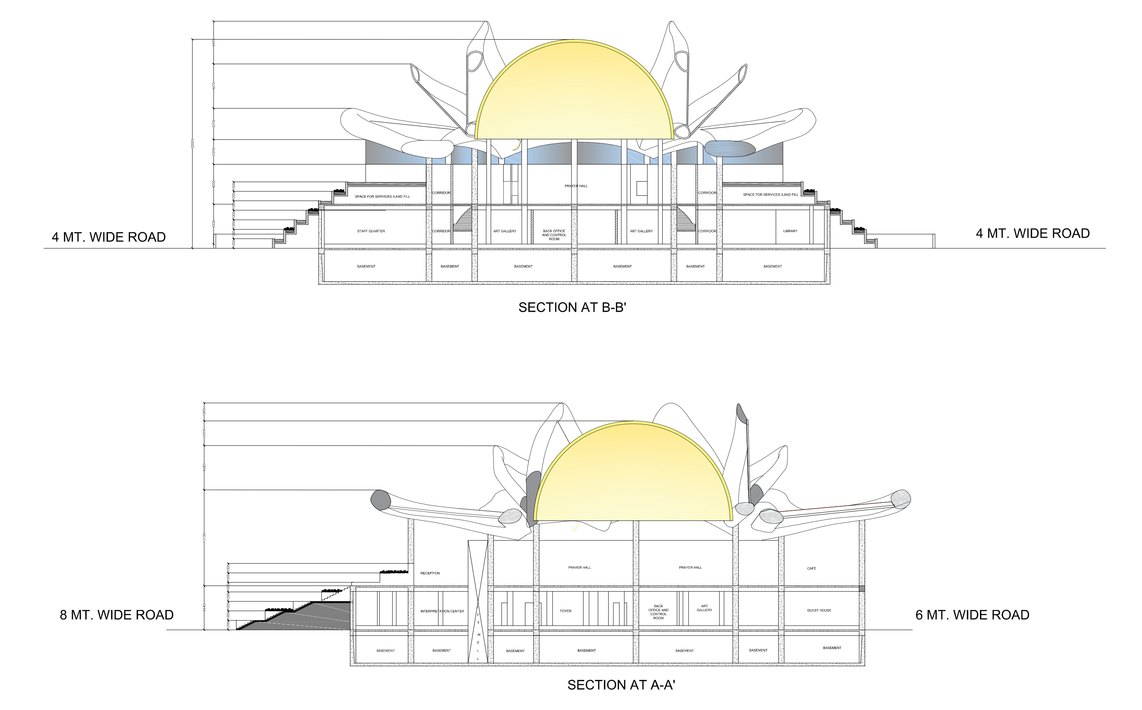 Buddhist Resource Center floor plan by Nikita Raj