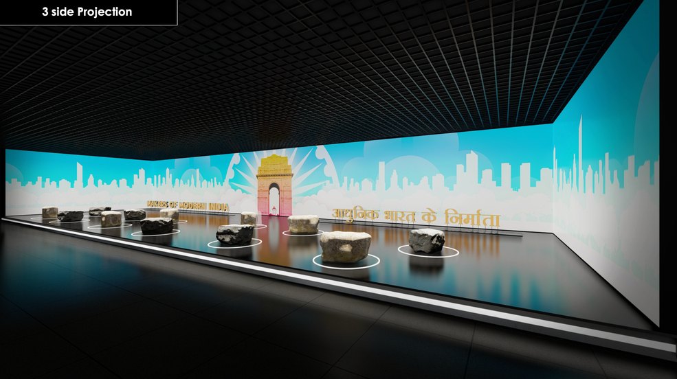 Prime Minister Museum, interior design render by Nikita Raj, image 2