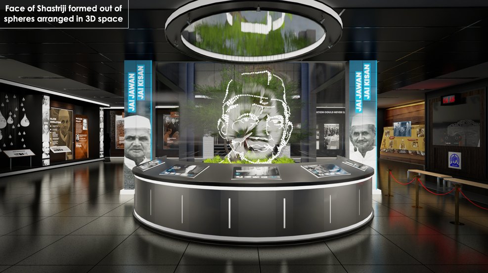 Prime Minister Museum, interior design render by Nikita Raj, image 2