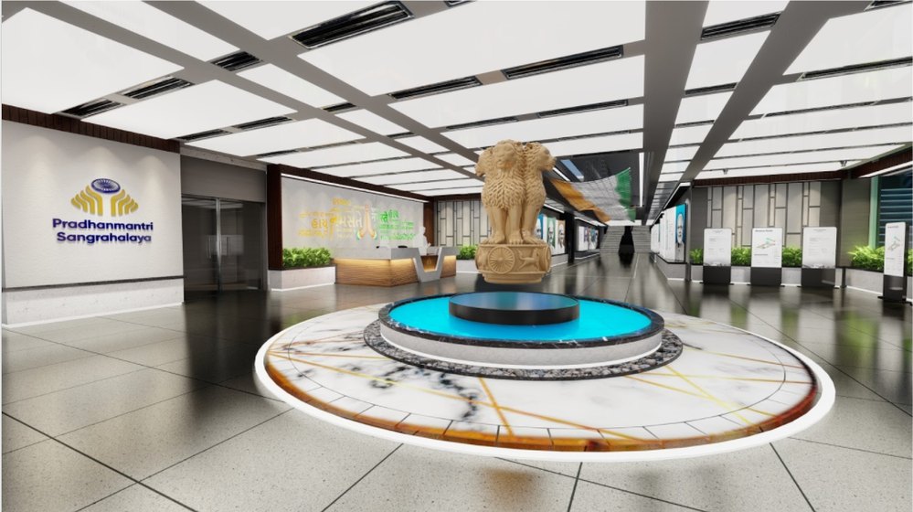 Prime Minister Museum, interior design render by Nikita Raj, image 1
