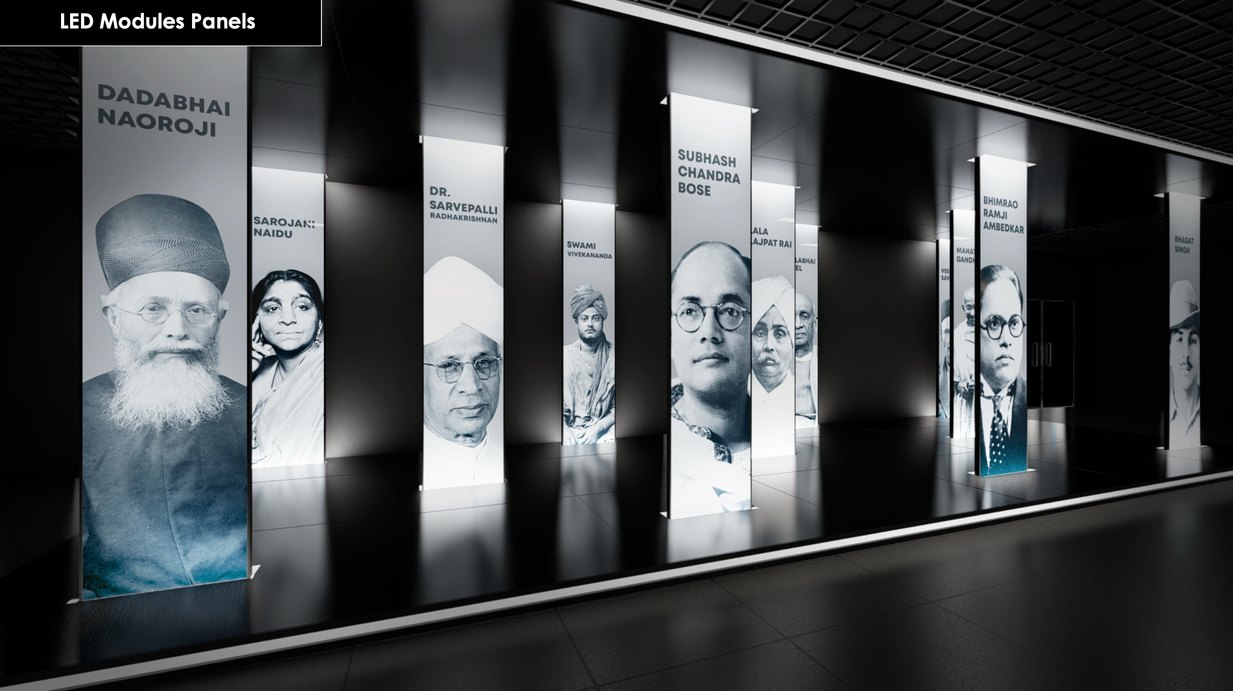 Prime Minister Museum, interior design render by Nikita Raj, image 1
