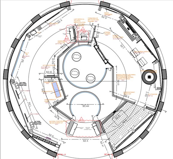 Prime Minister Museum floor plan by Nikita Raj