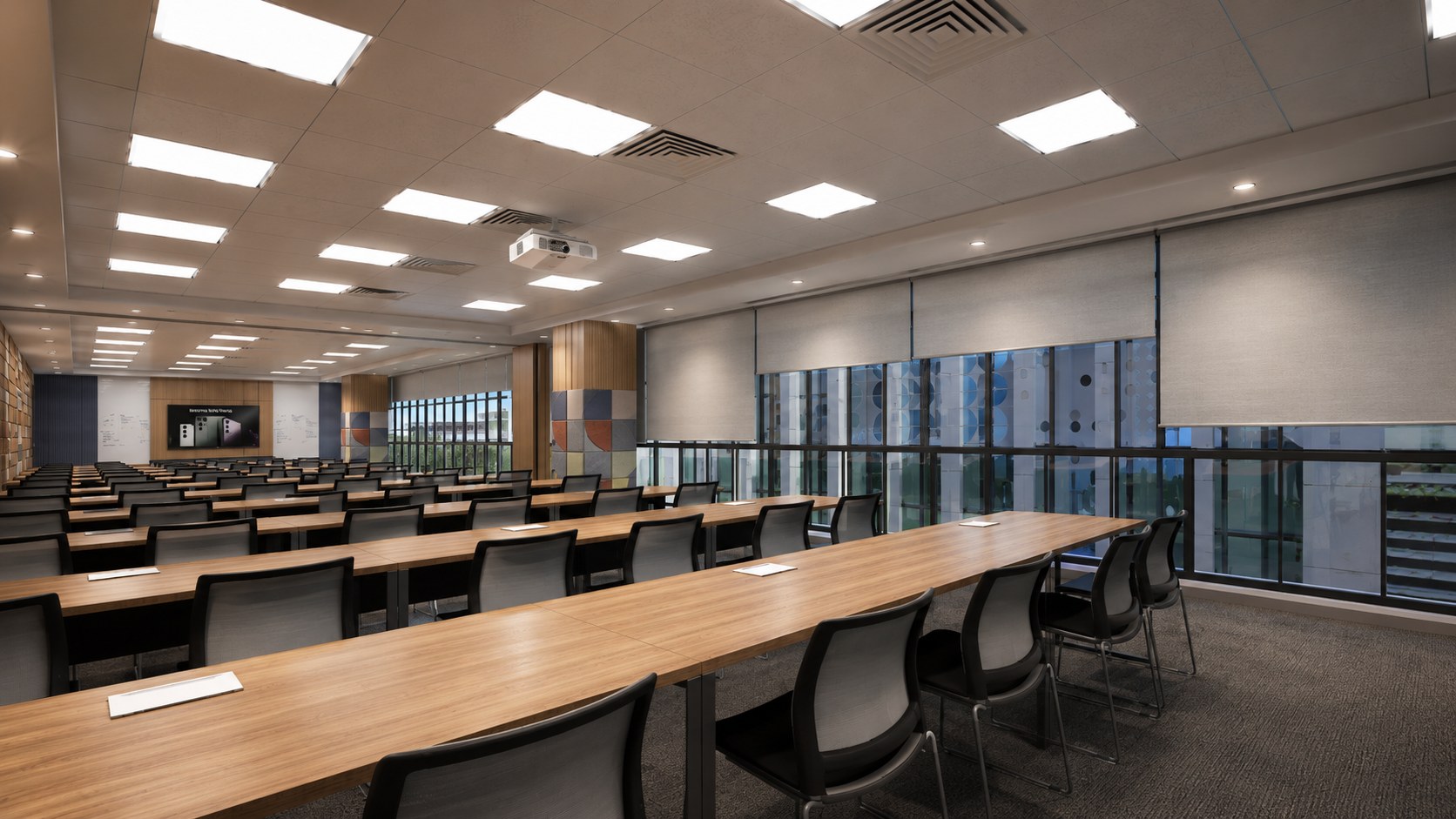 Samsung Training Centre & Auditorium, interior design render by Nikita Raj, image 5
