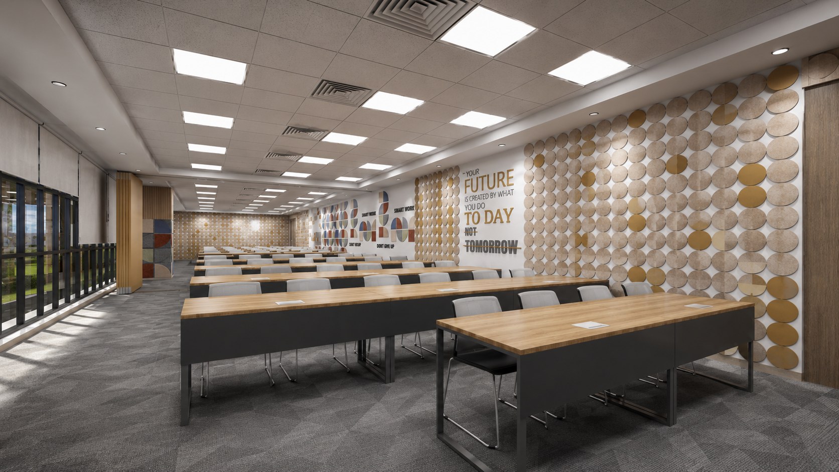 Samsung Training Centre & Auditorium, interior design render by Nikita Raj, image 7