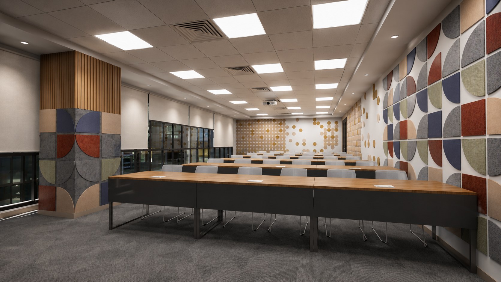 Samsung Training Centre & Auditorium, interior design render by Nikita Raj, image 8